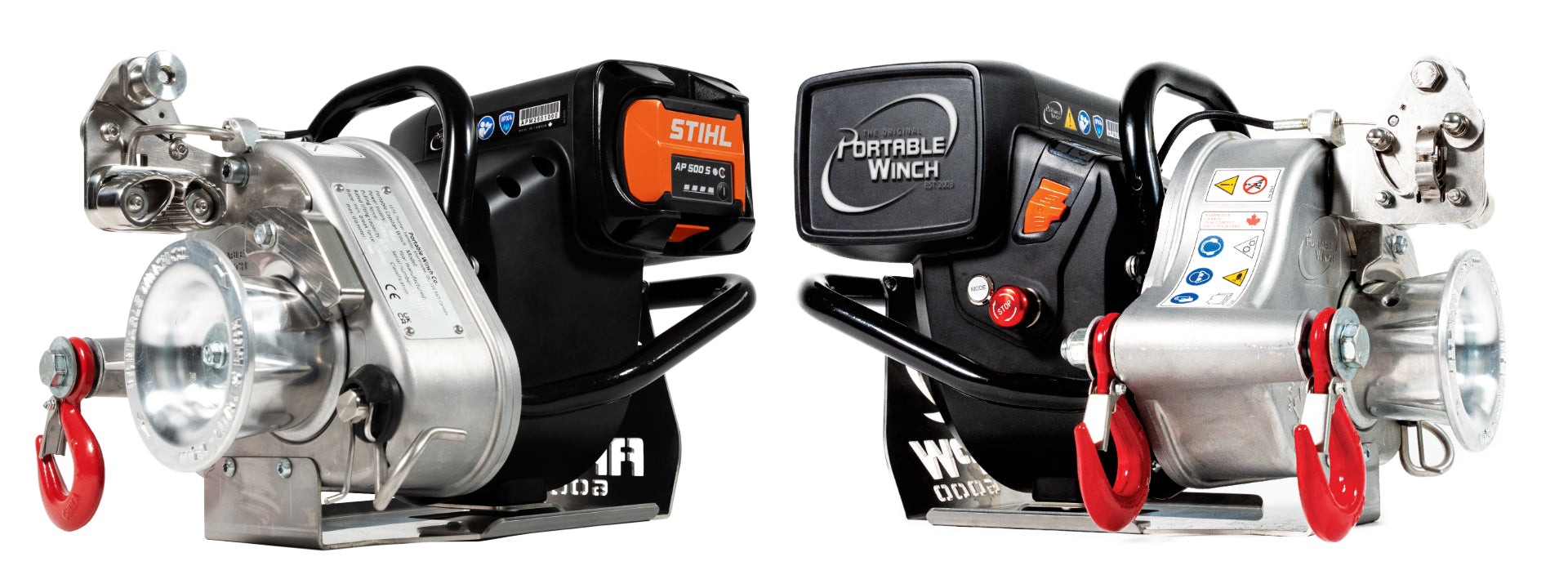 APW6000 1500 kg battery-powered winch