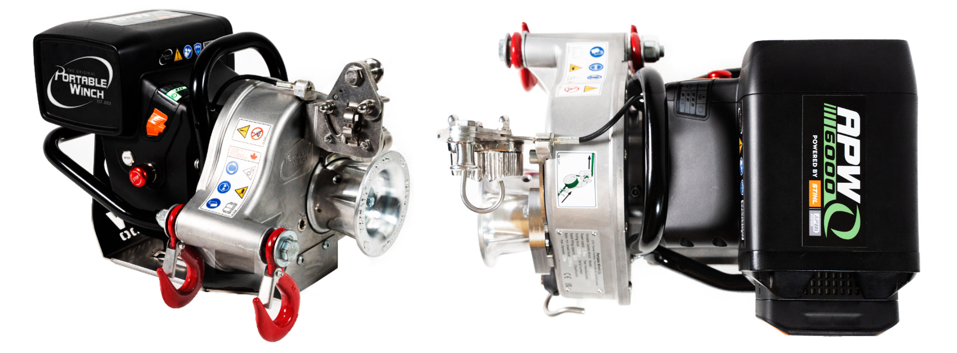APW6000 1500 kg battery-powered winch