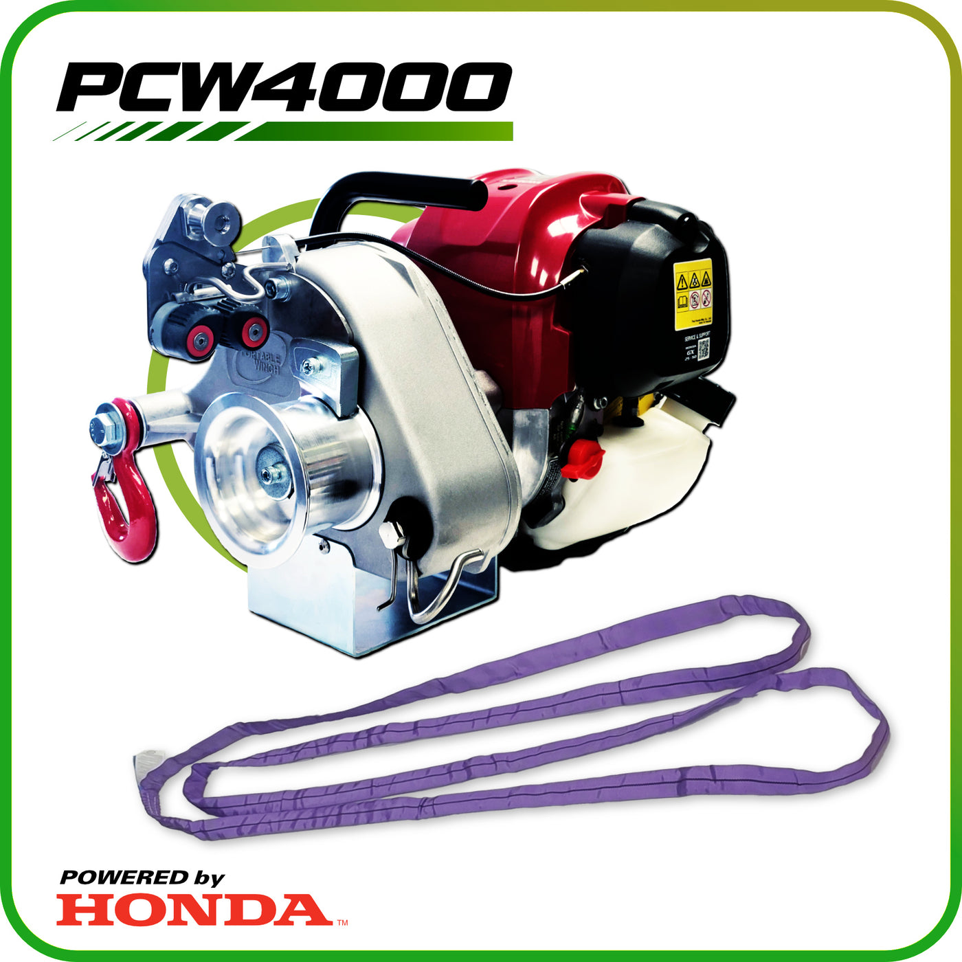 GX50 Pulling Winch PCW4000 – Portable Winch CA