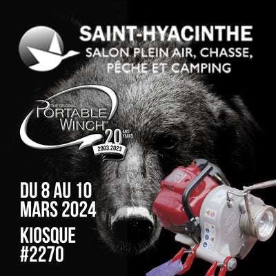 Salon Plein Air, Chasse, Pèche et Camping de St-Hyacinthe<br>8 au 10 mars, 2024