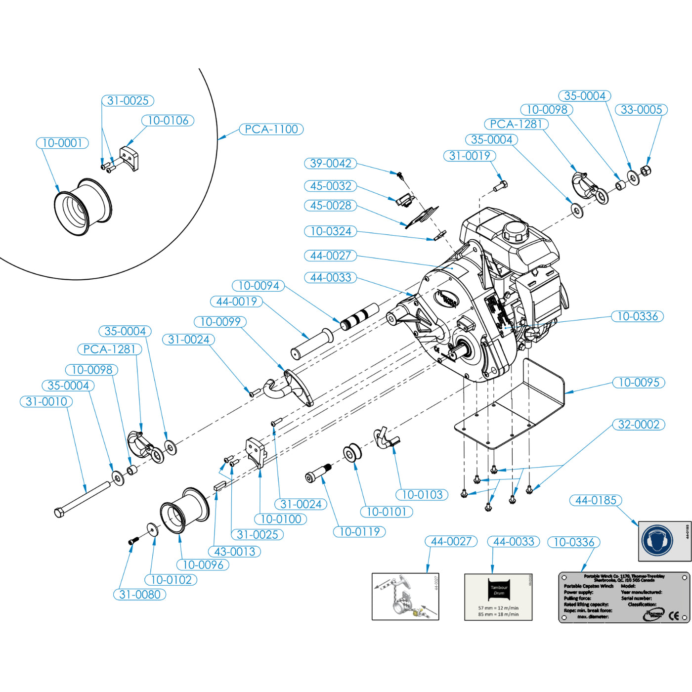 PCW5000 Spare Parts