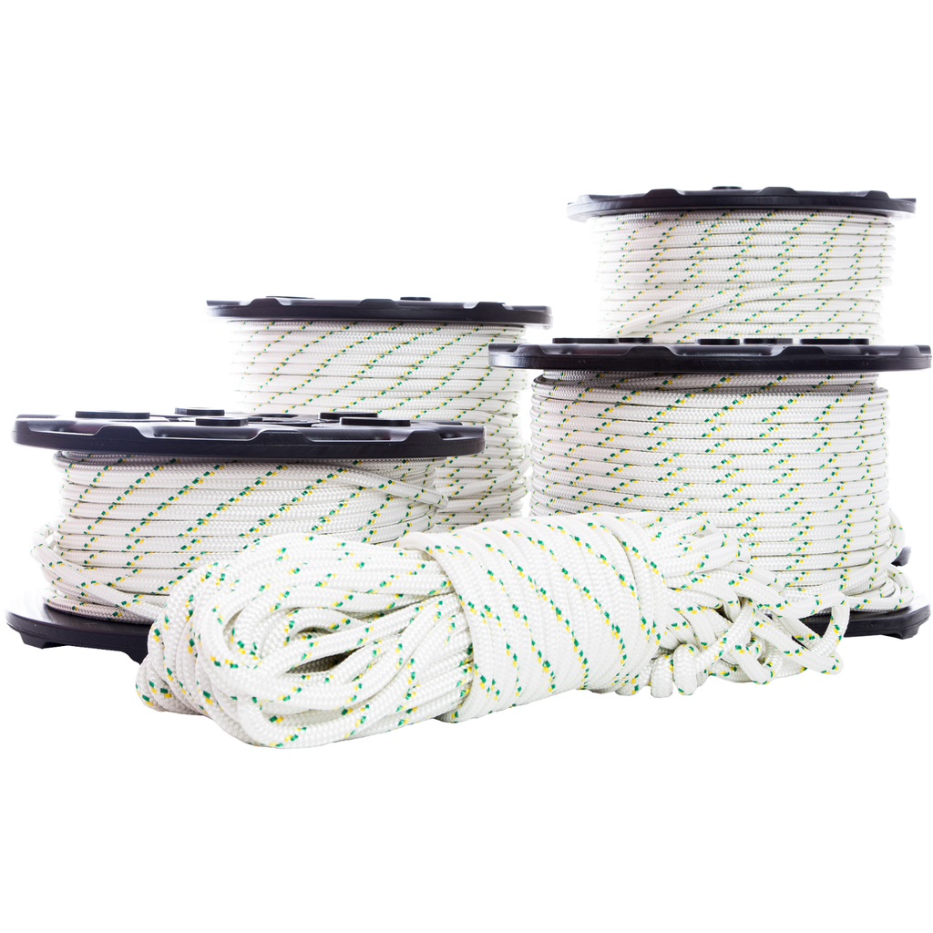 Corde de polyester tressé double 12mm 50m Corde de polyester tressé double 12mm 50m