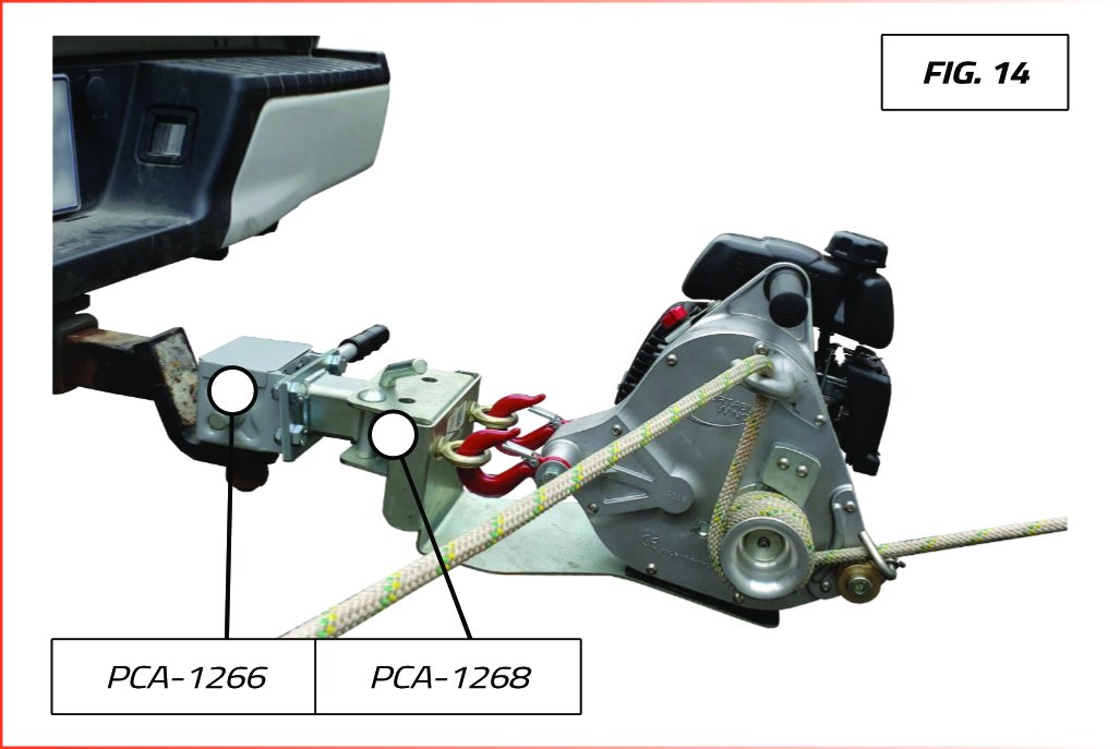 Heck-Pack Anchoring System with Adaptor for 50-mm Towing Ball