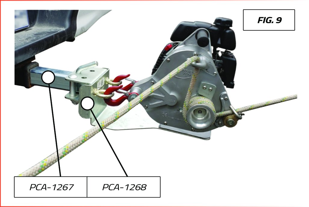 Winch Rope Support Winch Support Plate – Portable Winch CA